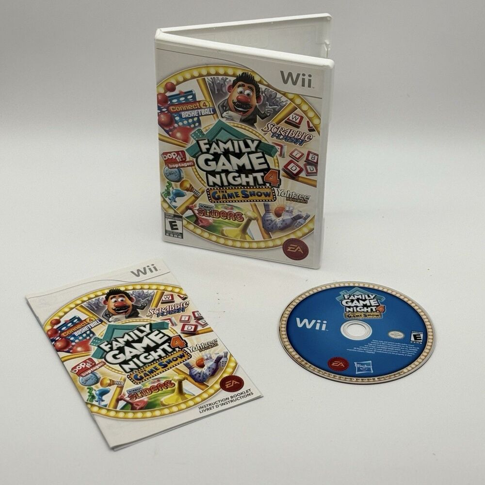 EA Family Game Night 4: The Game Show Nintendo Wii w/ Manual
